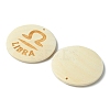 12Pcs 12 Styles Wood Pendants WOOD-FS0001-25-2