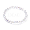 Transparent Round Acrylic Beads Stretch Bracelets BJEW-JB05616-1
