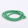 Imitation Jade Glass Faceted Rondelle Beads Strands GLAA-A024A-08-2