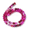 Natural Striped Agate/Banded Agate Bead Strands X-G-K166-13-6mm-03-4
