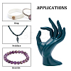 Resin Mannequin Hand Jewelry Display Holder Stands ODIS-WH0030-10-4