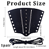 Adjustable Leather Cord Bracelet AJEW-WH0342-93-2