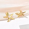 304 Stainless Steel Stud Earrings SA-CBA46AF-05G-01-2