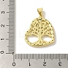 Brass Micro Pave Cubic Zirconia Pendants KK-Z042-21G-01-3