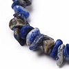 Natural Lapis Lazuli Chip Beads Stretch Bracelets BJEW-JB05765-06-2