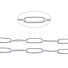 Tarnish Resistant 304 Stainless Steel Paperclip Chains CHS-F010-01C-P-01-1
