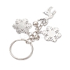 Alloy with Cubic Zirconia  Keychain KEYC-JKC00864-4