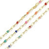 Rack Plating Brass Dapped Chains AJEW-Q153-03G-08-1