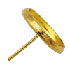 Brass Stud Earring Settings LS-IFIN-Q006-G-1