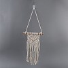 Cotton Cord Macrame Woven Wall Hanging HJEW-C010-09-3