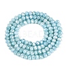 Anti-Tarnish Dyed Rondelle Glass Beads Strands LS-EGLA-T021-3mm-17-07-2