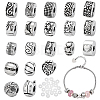 Alloy European Style Clasps PDLC-PH0001-02AS-1