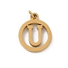 304 Stainless Steel Charms
with Jump Ring STAS-R001-02G-U-1