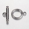 Tarnish Resistant 304 Stainless Steel Toggle Clasps STAS-D438-32-1