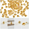 Beebeecraft 100Pcs 2 Styles Brass Crimp Beads KK-BBC0014-28G-6