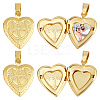 6Pcs Brass Locket Pendants KK-BBC0015-51-1