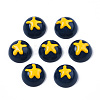Opaque Resin Enamel Cabochons CRES-N031-017-2