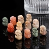 Dyed Natural Rainbow Alashan Agate Carved Beads PW-WGAE261-01-2