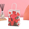 12Pcs Rose Flower Printed Paper Packaging Bags PW-WG057C2-02-1