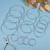 Gorgecraft 16Pcs 4 Style Iron Linking Rings IFIN-GF0001-31-4