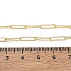 2.7MM Brass Textured Paperclip Chain Necklaces for Women KK-CBA2293-19G-5