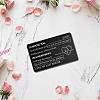 Rectangle 201 Stainless Steel Custom Blank Thermal Transfer Wallet Card DIY-WH0252-015-5