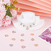 12Pcs 2 Colors Brass Micro Pave Cubic Zirconia Charms KK-BBC0014-88-4