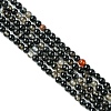 Natural Black Agate Bead Strands G-A130-2mm-K01-1