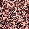 Spray Painted Picasso Cylinder Glass Seed Beads GLAA-T028-12A-02-2