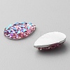 Opaque Resin Rhinestone Cabochons RESI-WH0035-29F-2