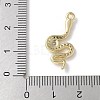 Brass Micro Pave Clear Cubic Zirconia Pendants KK-S505-04G-02-3