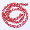 Electroplate Glass Beads Strands EGLA-A034-P10mm-B06-2
