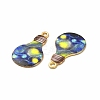 Alloy Printed Pendants PALLOY-D581-02H-2