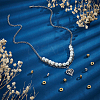 16Pcs 2 Colors Brass Micro Pave Clear Cubic Zirconia European Beads OPDL-UN0001-08-2