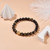 Om Mani Padme Hum Mala Bead Bracelet BJEW-JB08505-2