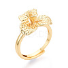 Flower Brass Cup Peg Ring Settings KK-N274-03G-1