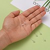 925 Sterling Silver Stud Earring Findings STER-S002-49-5