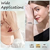 90Pcs 3 Colors Brass Rhinestone Spacer Beads KK-YW0004-58-6