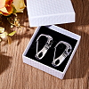 1Pc Stainless Steel Push Gate Snap Keychain Clasp Findings FIND-FH0011-89-4