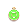 Alloy Enamel Pendants X-ENAM-S124-01A-06C-2