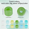 168G 6 Colors Opaque Baking Paint Glass Seed Beads SEED-SP0001-03A-01-2