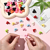 60Pcs Baking Paint Opaque Acrylic Beads OACR-SP0001-91-4