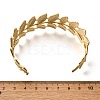 304 Stainless Steel Open Cuff Bangles for Women BJEW-Z083-02G-09-5