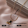 304 Stainless Steel Enamel Roller Skates Pendant Necklaces for Women FB4666-2-1