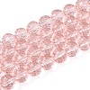 Transparent Glass Bead Strands GLAA-R095-8mm-35-1