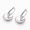 Tarnish Resistant 304 Stainless Steel Leverback Earring Findings STAS-L195-05P-1