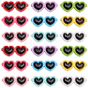 54Pcs 9 Colors Opaque Resin Cabochons RESI-SC0006-74-1