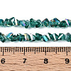 Electroplate Transparent Glass Beads Strands GLAA-N021-4mm-05-4