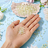 405Pcs Eletroplated Transparent Glass Beads GLAA-TA0003-66E-6
