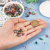 220Pcs 11 Colors Electroplate Glass Faceted Teardrop Beads Strands EGLA-CD0001-09-6